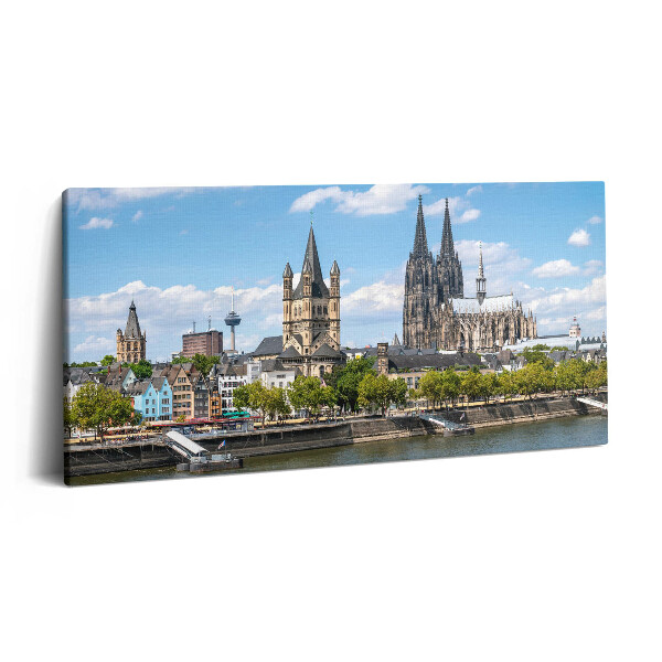 Vászonkép 140x70 Kölni panoráma