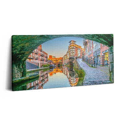 Vászonkép 140x70 Naplemente Birminghamben Angliában