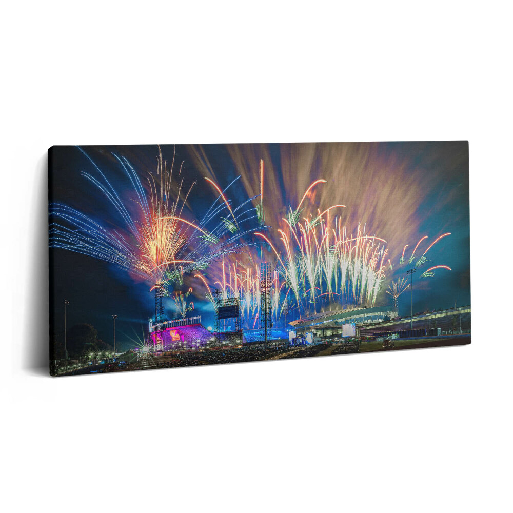 Vászonkép 140x70 Újév Birminghamben