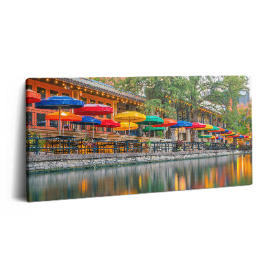 Vászonkép 140x70 Folyó San Antonióban