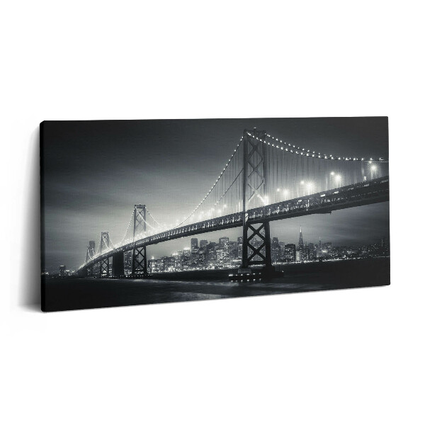Vászonkép 140x70 San Francisco híd éjszaka