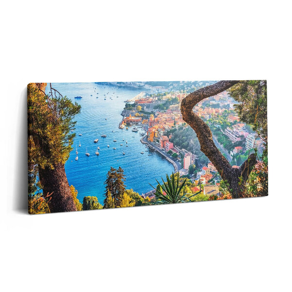 Vászonkép 140x70 Villefranche-sur-Mer falu