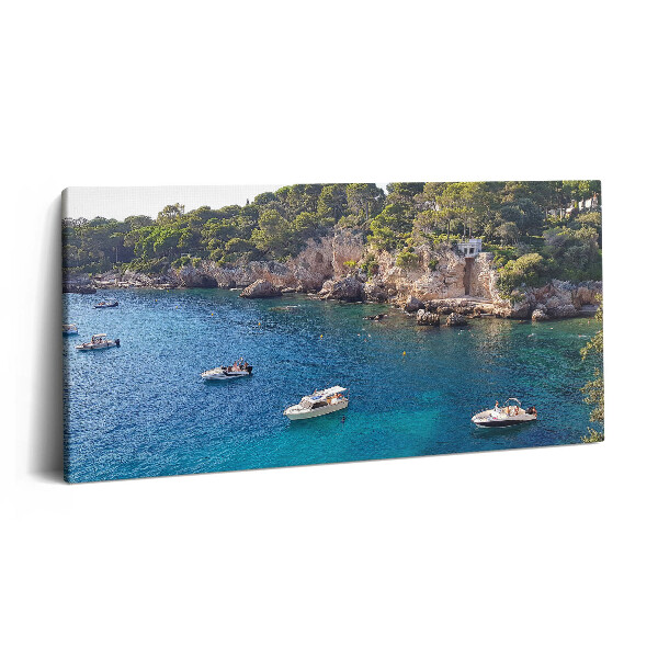 Vászonkép 140x70 Tájkép a Cap d'Antibes-nél