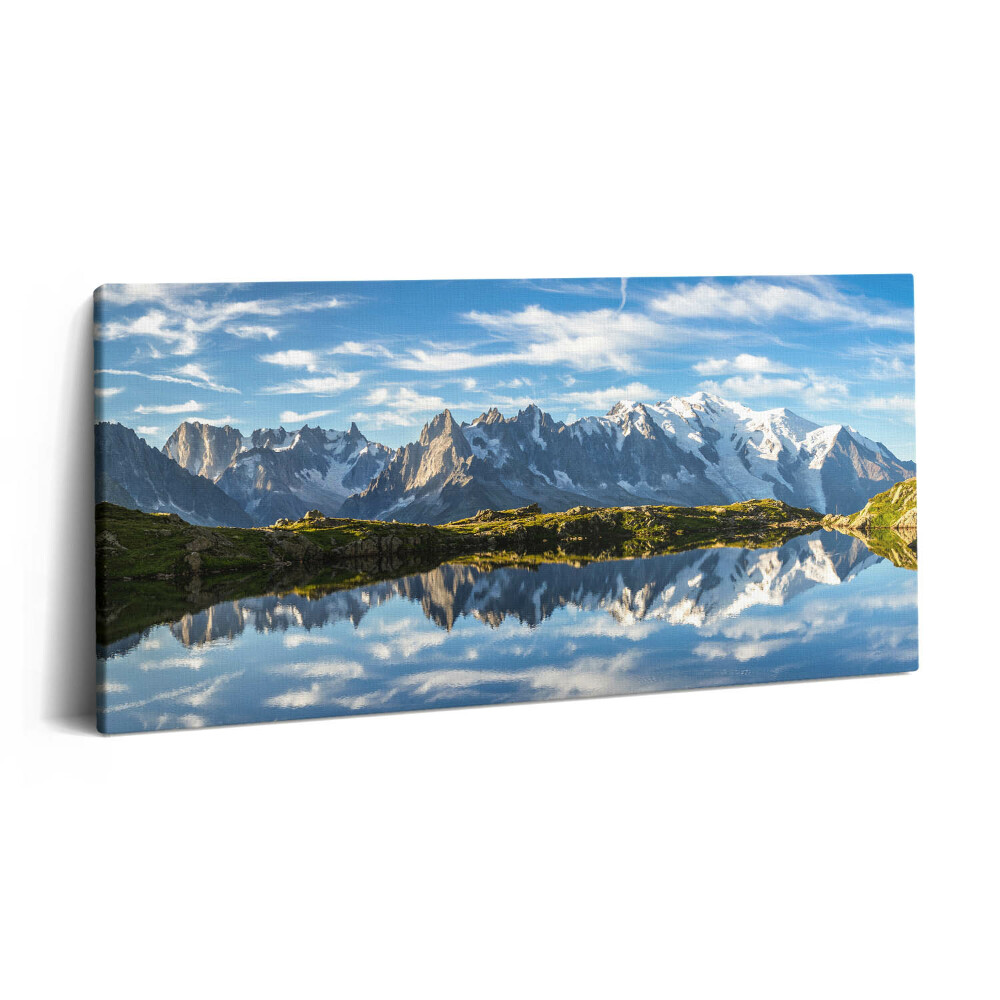 Vászonkép 140x70 Francia Alpok a Chamonix völgyében