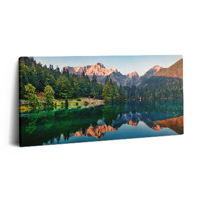 Vászonkép 140x70 Tavas táj