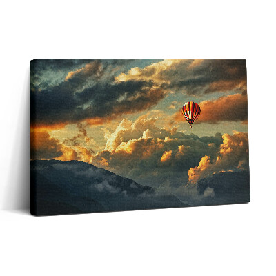 Vászonkép nyomtatás 30x20 Ballonrepülés a felhők között