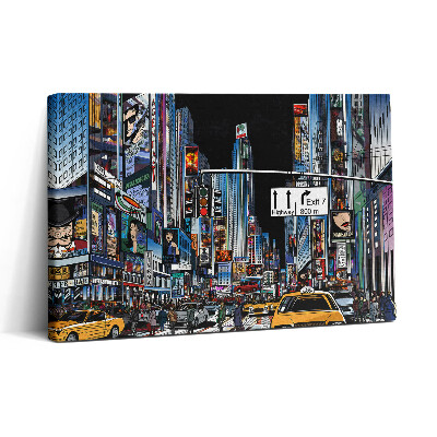 Vászonkép nyomtatás 30x20 Képregényes látomás New Yorkban