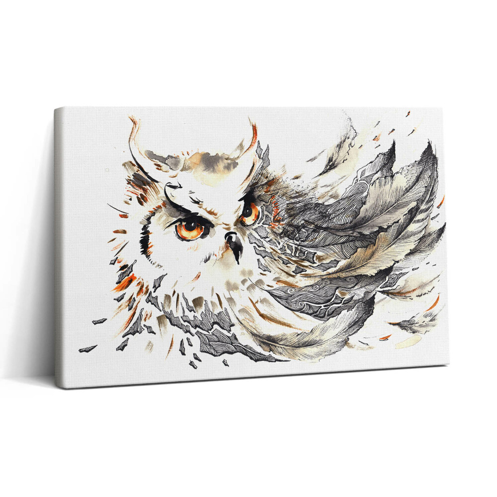 Vászonkép nyomtatás 30x20 Bagoly a bölcsesség és a tudomány szimbóluma