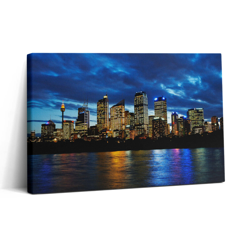 Vászonkép nyomtatás 30x20 Egy esti séta Sydneyben