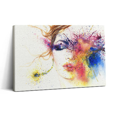 Vászonkép nyomtatás 30x20 Egy titokzatos nő portréja