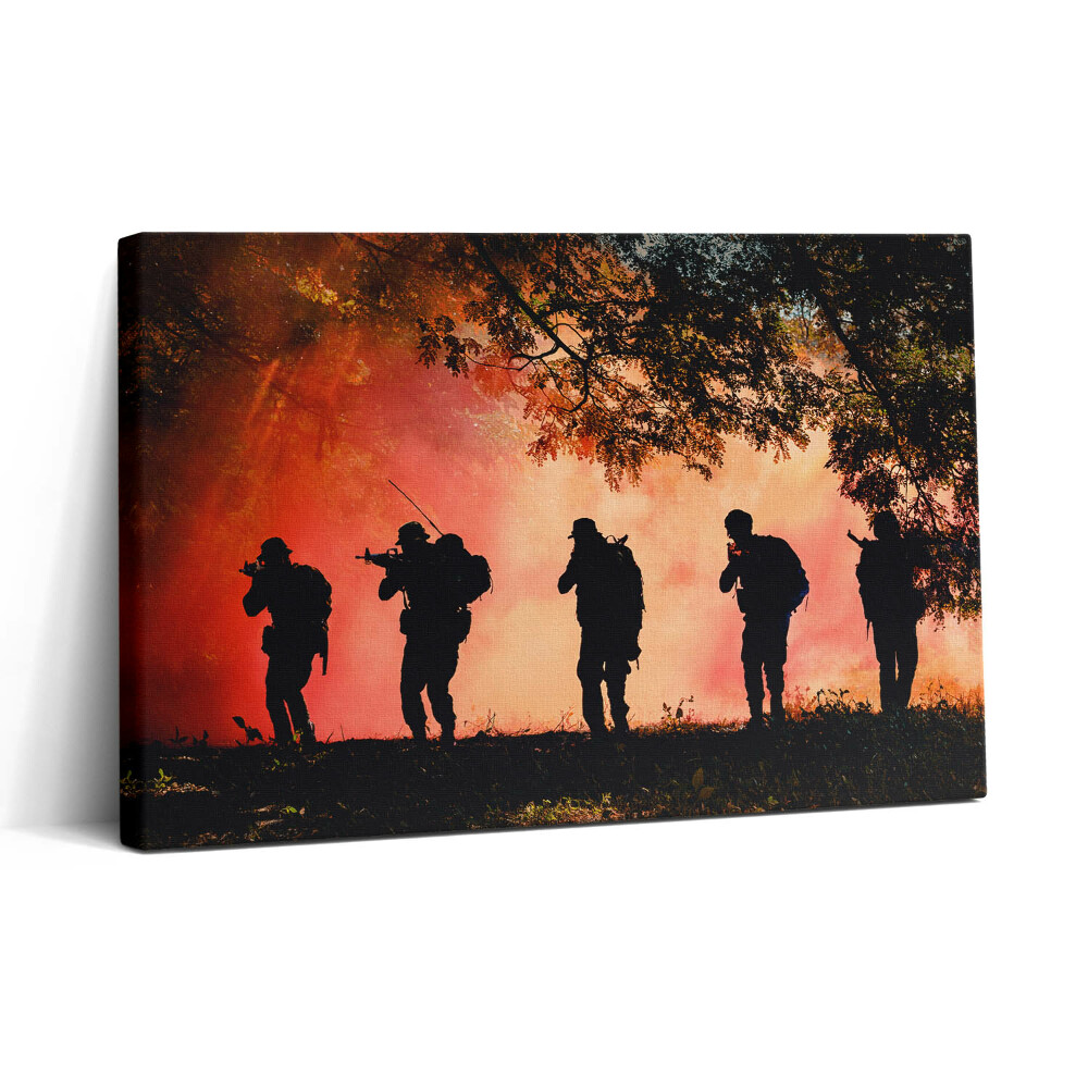 Vászonkép nyomtatás 30x20 Katonák a csatatéren
