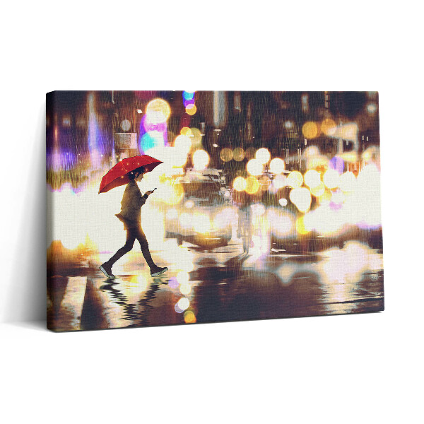 Vászonkép nyomtatás 30x20 Az Eső utca című anime illusztrációja