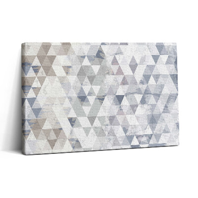 Vászonkép nyomtatás 30x20 Geometrikus minta háromszögekkel