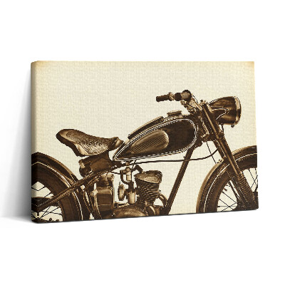 Vászonkép nyomtatás 30x20 Retro szepia - vintage stílusú motorkerékpár