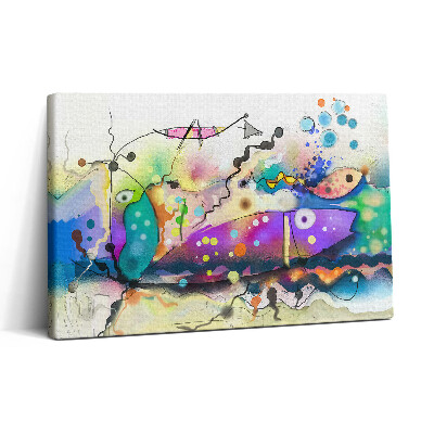 Vászonkép nyomtatás 30x20 Halak képe a tengerben