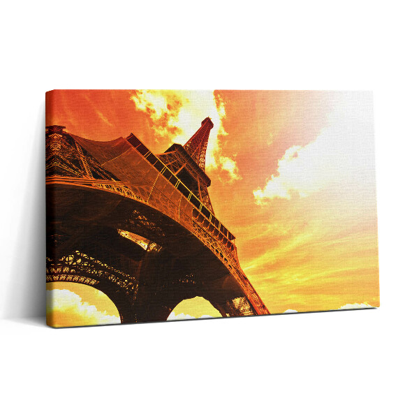 Vászonkép nyomtatás 30x20 Az Eiffel-torony látványossága Párizsban