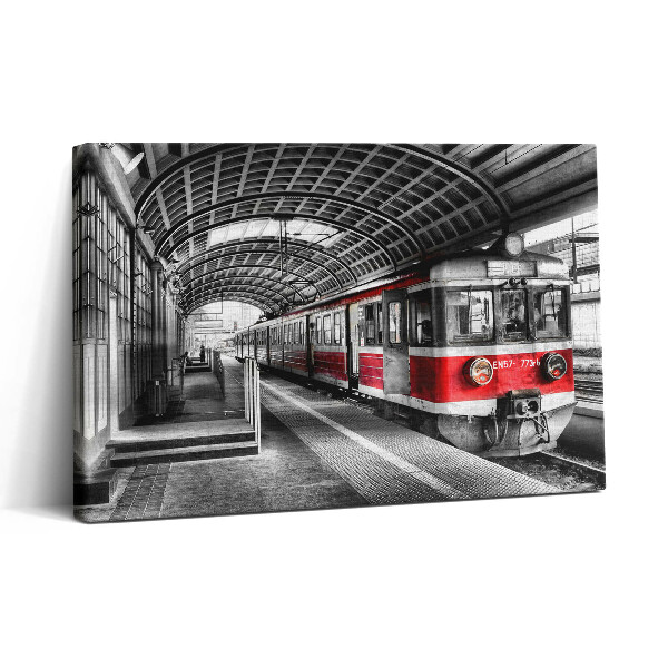 Vászonkép nyomtatás 30x20 Régi vasúti peron
