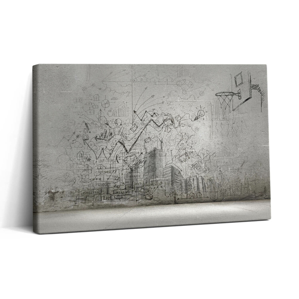 Vászonkép nyomtatás 30x20 Városi vázlat