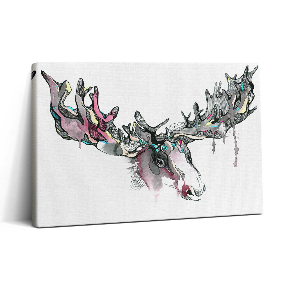 Vászonkép nyomtatás 30x20 Elk absztrakció