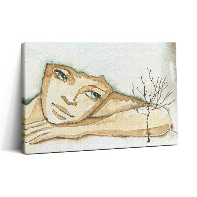 Vászonkép nyomtatás 30x20 Egy nő portréja