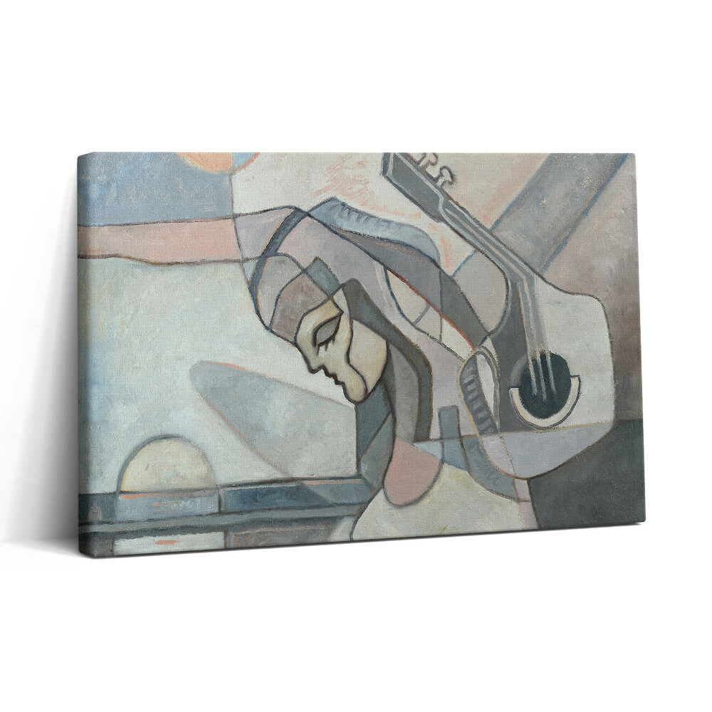 Vászonkép nyomtatás 30x20 Nőt ábrázoló absztrakt festmény