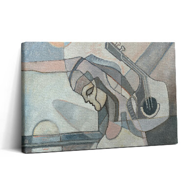 Vászonkép nyomtatás 30x20 Nőt ábrázoló absztrakt festmény