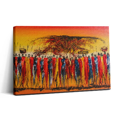 Vászonkép nyomtatás 30x20 Afrikai törzs Kenyában