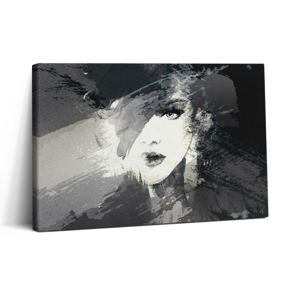 Vászonkép nyomtatás 30x20 Nő akvarellszerű stílusban