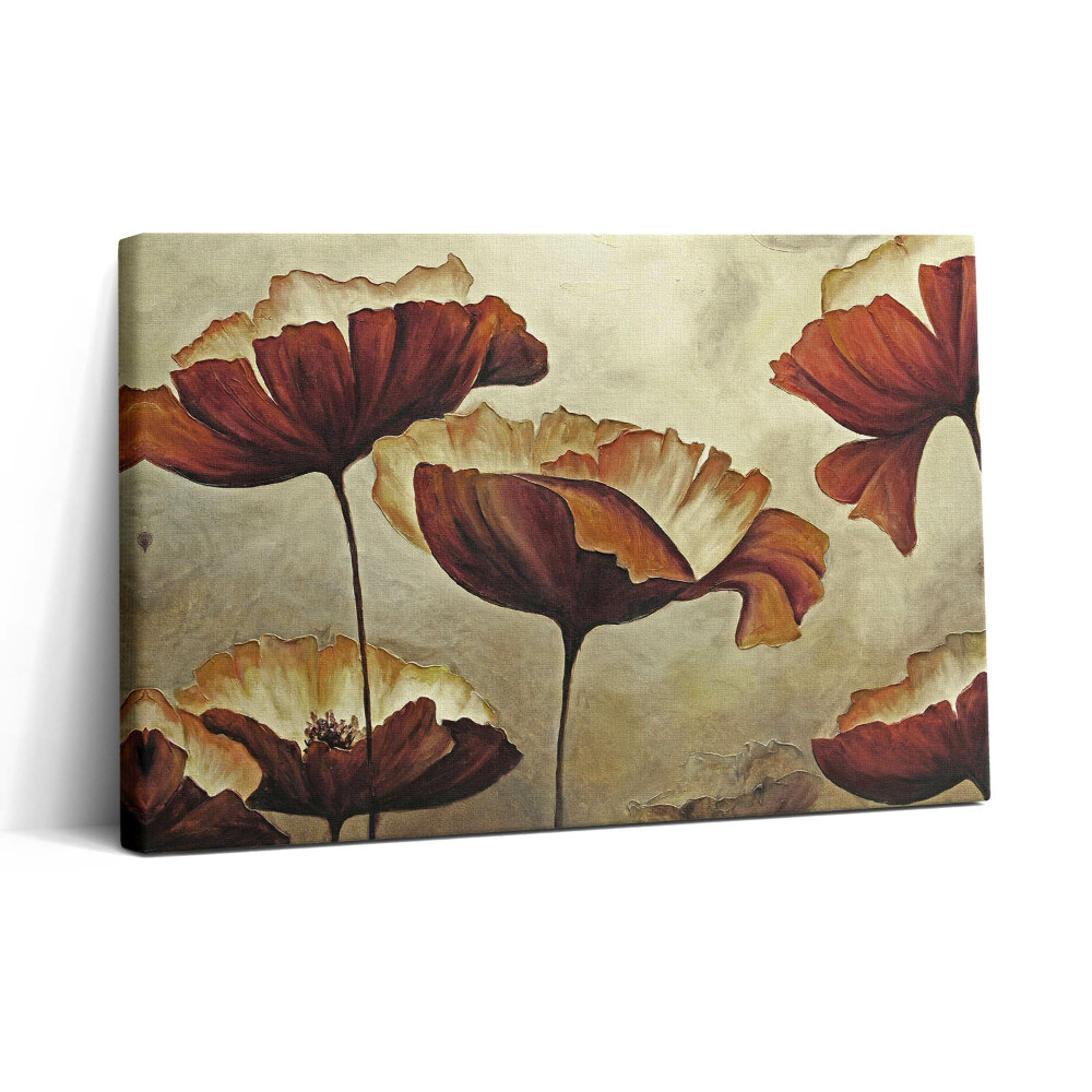 Vászonkép nyomtatás 30x20 Festett pipacsok