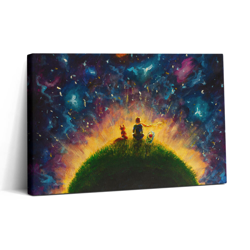 Vászonkép nyomtatás 30x20 A kis herceg absztrakt illusztrációja