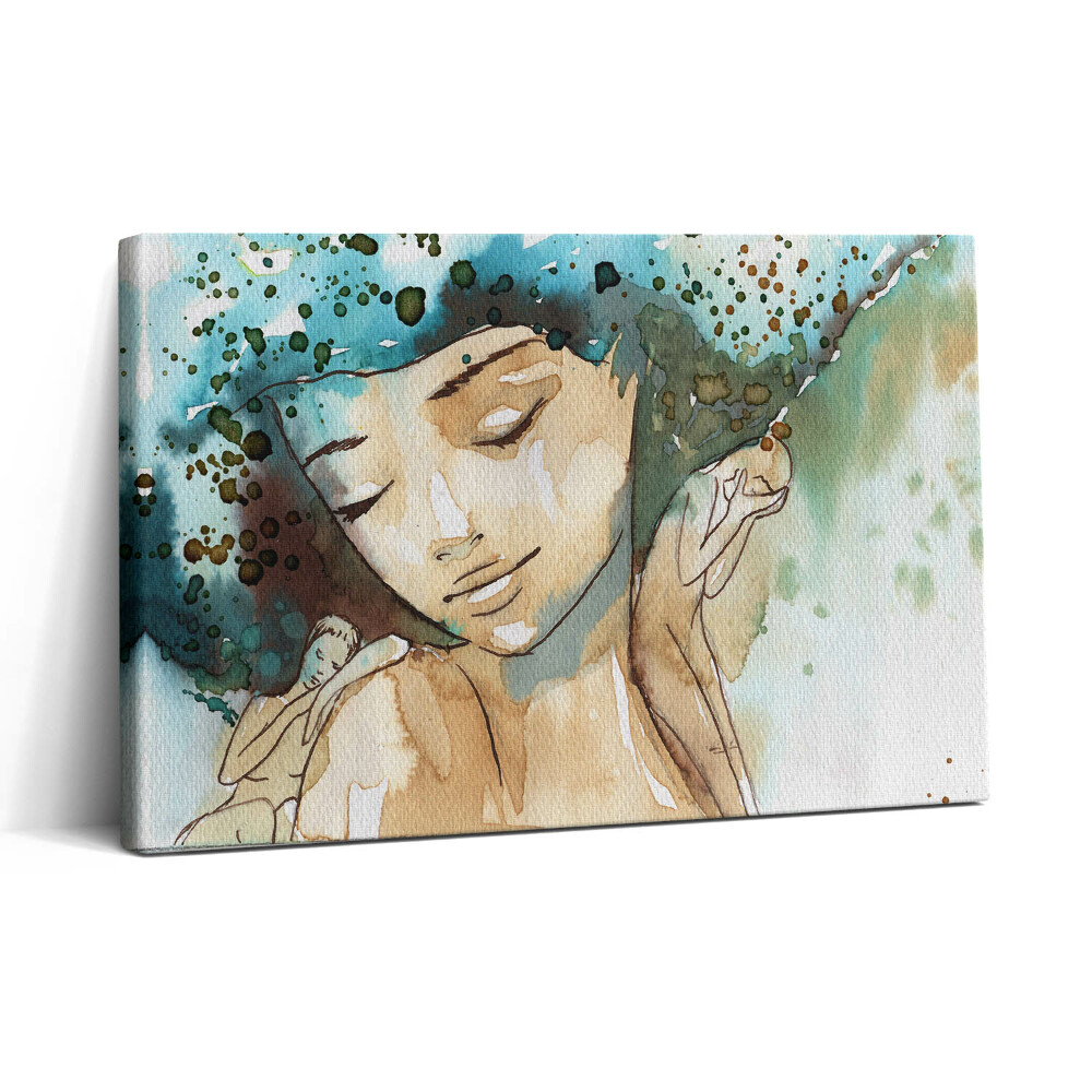 Vászonkép nyomtatás 30x20 Absztrakt nő