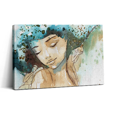 Vászonkép nyomtatás 30x20 Absztrakt nő