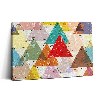 Vászonkép nyomtatás 30x20 Geometrikus mintás háromszögek