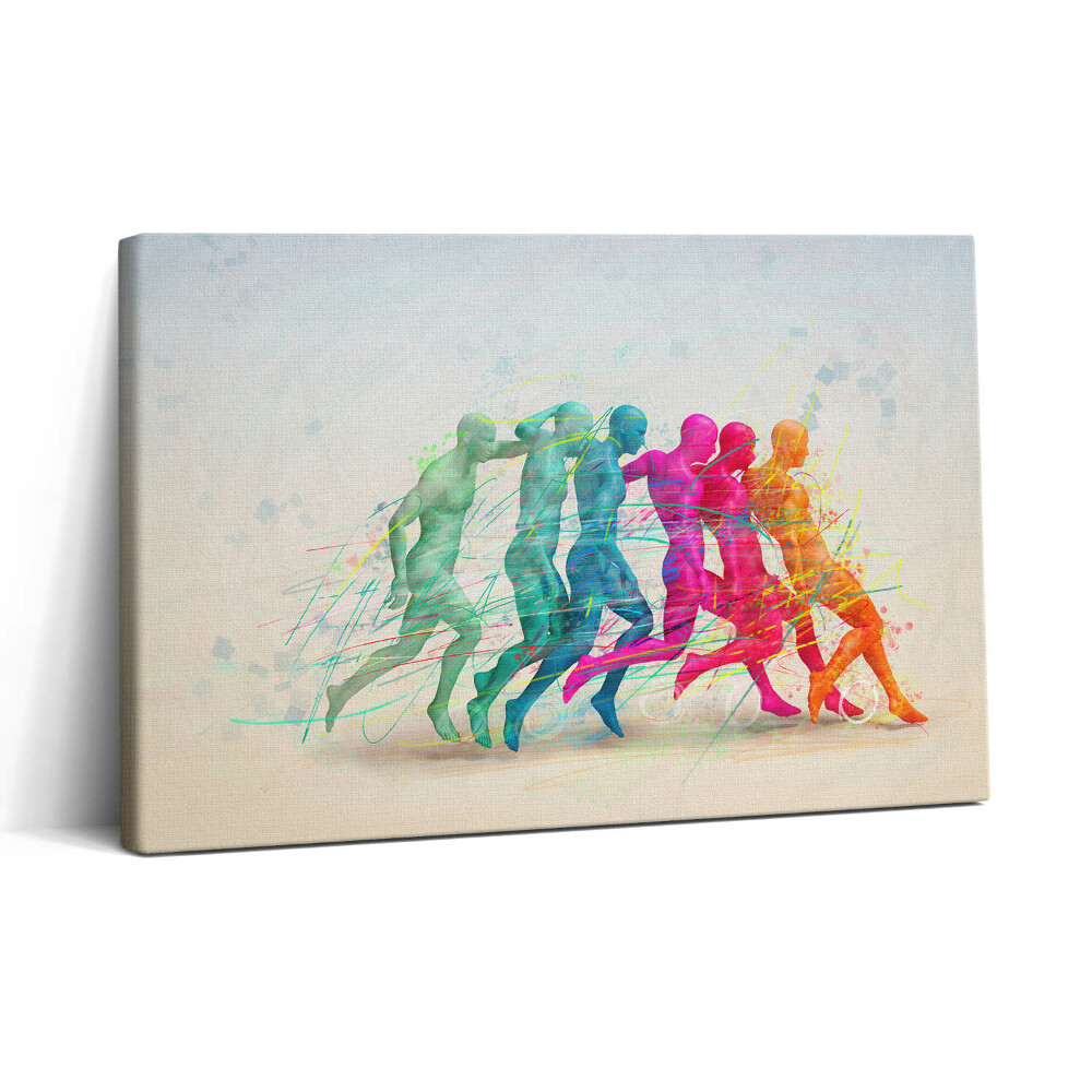 Vászonkép nyomtatás 30x20 Színes emberek