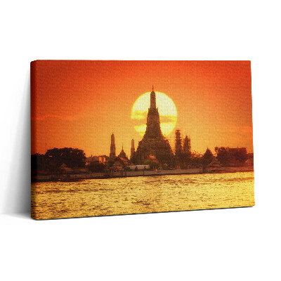 Vászonkép nyomtatás 30x20 Wat arun Bangkok Thaiföld