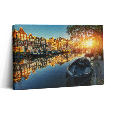 Vászonkép nyomtatás 30x20 Amszterdam városa