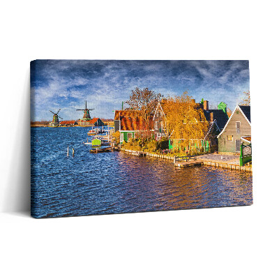 Vászonkép nyomtatás 30x20 Hollandia építészete