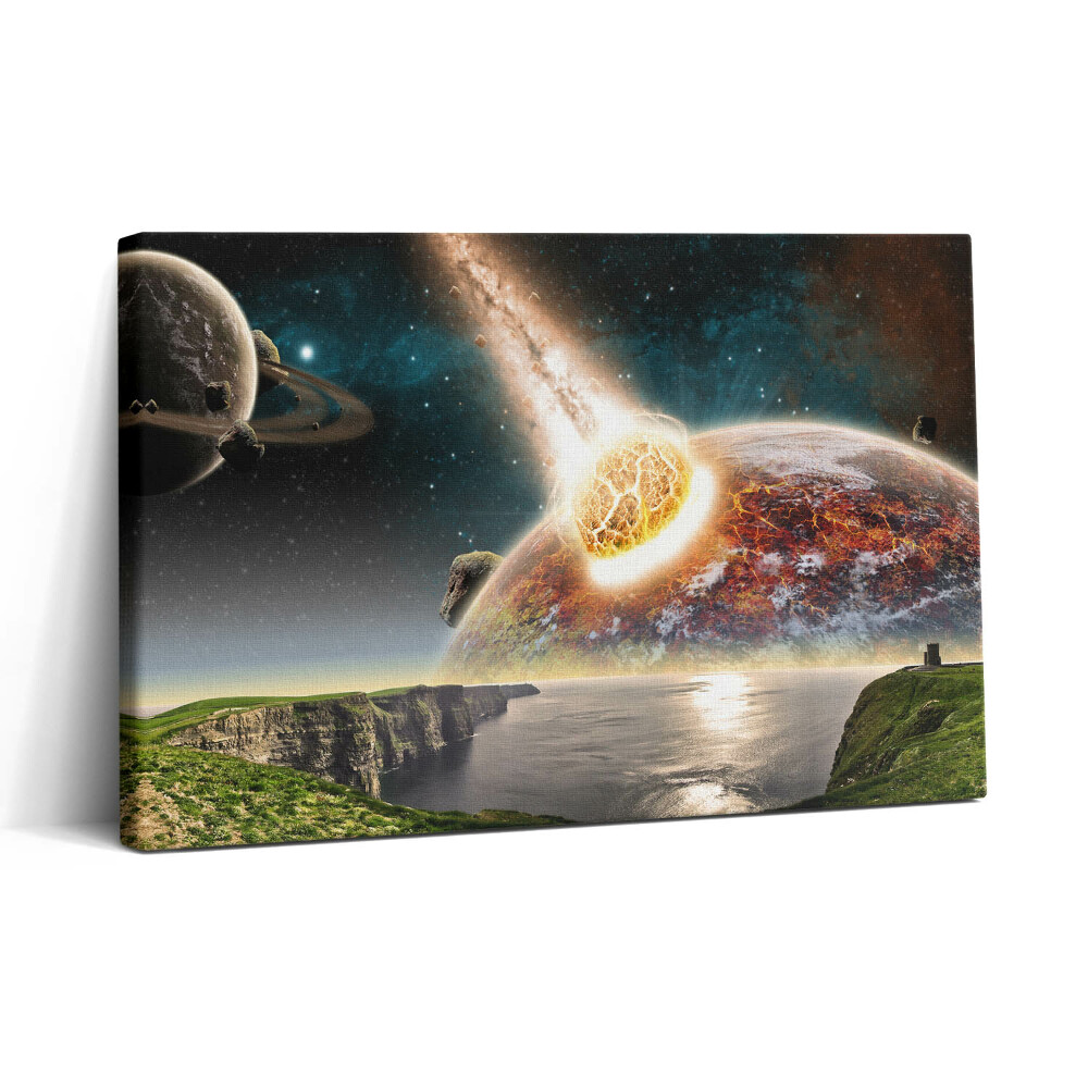 Vászonkép nyomtatás 30x20 Világvége bolygók