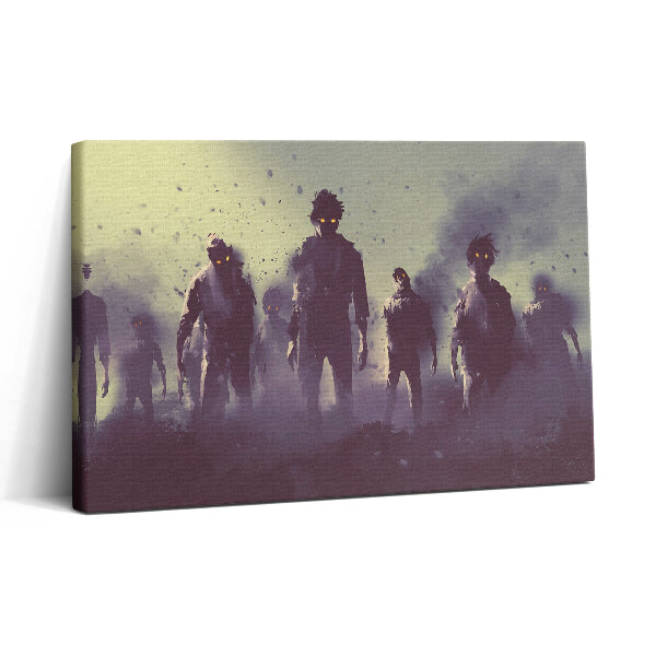 Vászonkép nyomtatás 30x20 Zombik Halloween éjszakáján