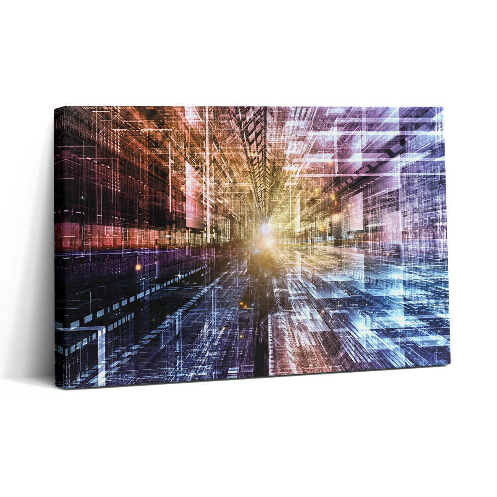 Vászonkép nyomtatás 30x20 Fények absztrakt mintája