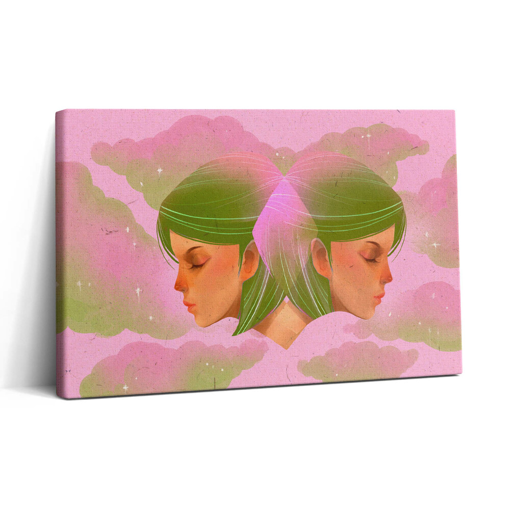 Vászonkép nyomtatás 30x20 Absztrakt női portré