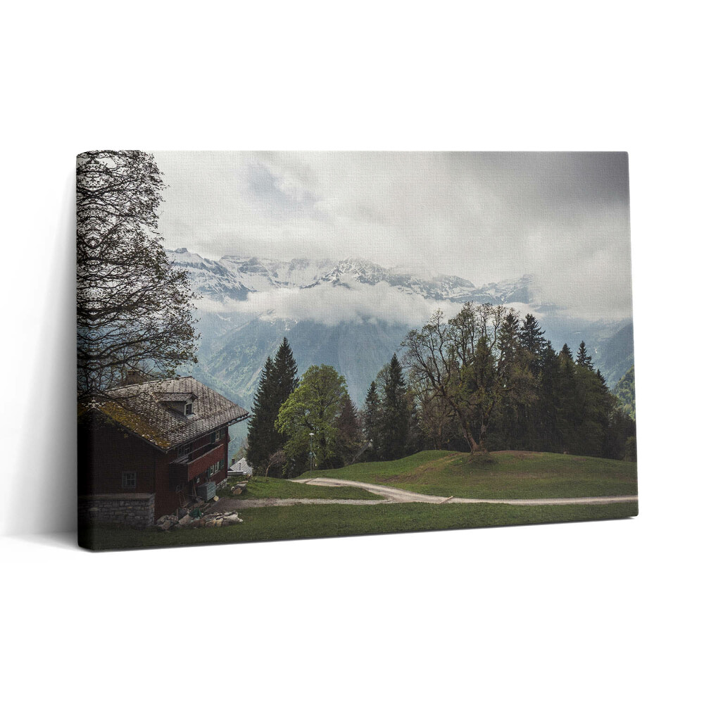 Vászonkép nyomtatás 30x20 Festői kilátás a hegyekre