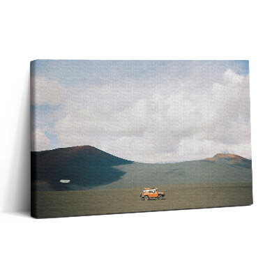 Vászonkép nyomtatás 30x20 Egy jármű Kamcsatkán