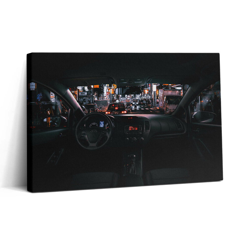 Vászonkép nyomtatás 30x20 Autó Tokióban
