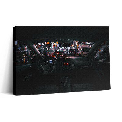 Vászonkép nyomtatás 30x20 Autó Tokióban