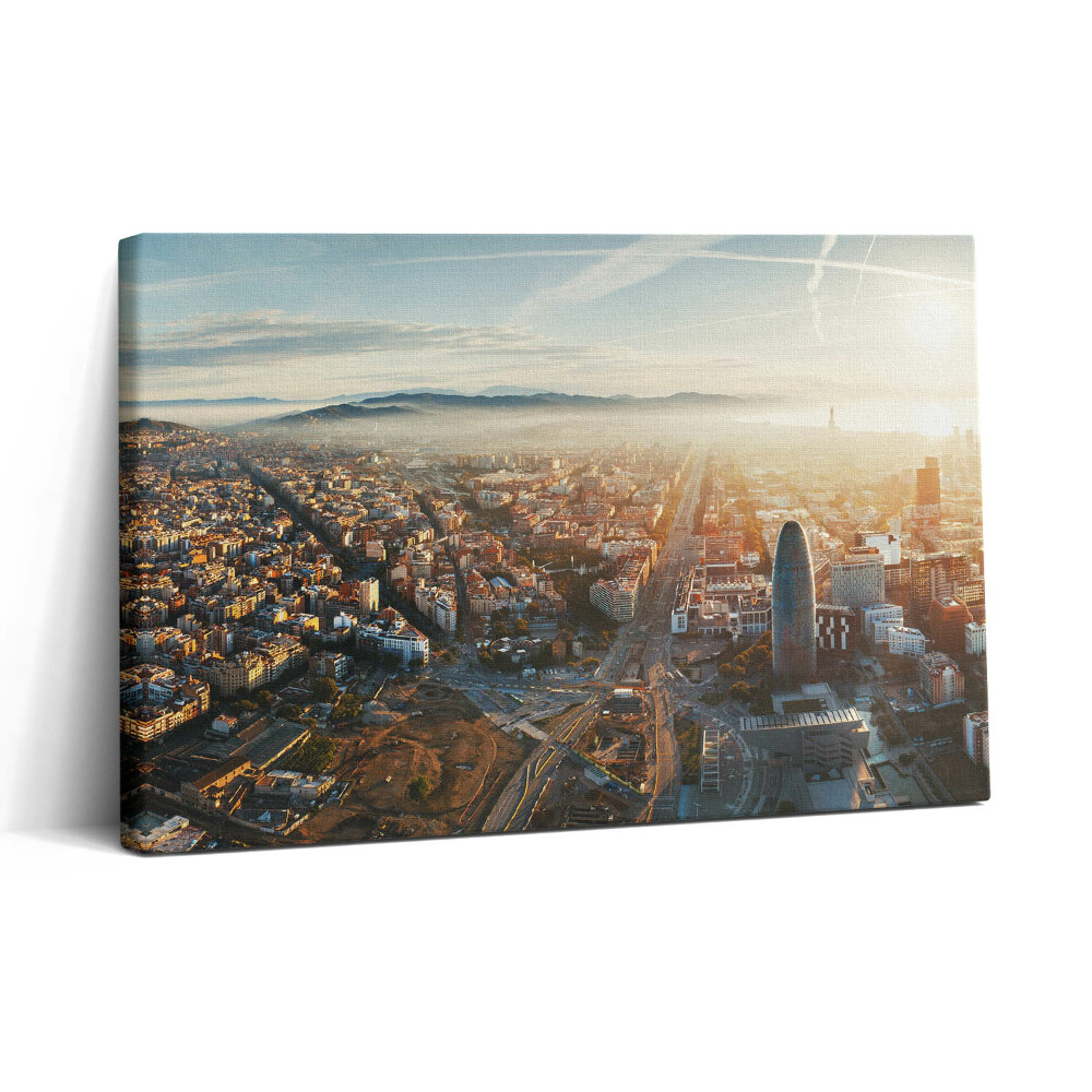 Vászonkép nyomtatás 30x20 Barcelona panorámája