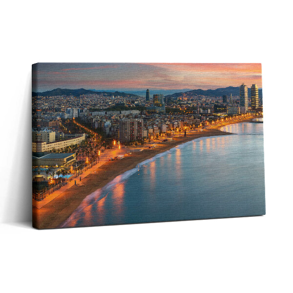 Vászonkép nyomtatás 30x20 Keleti strand Barcelonában