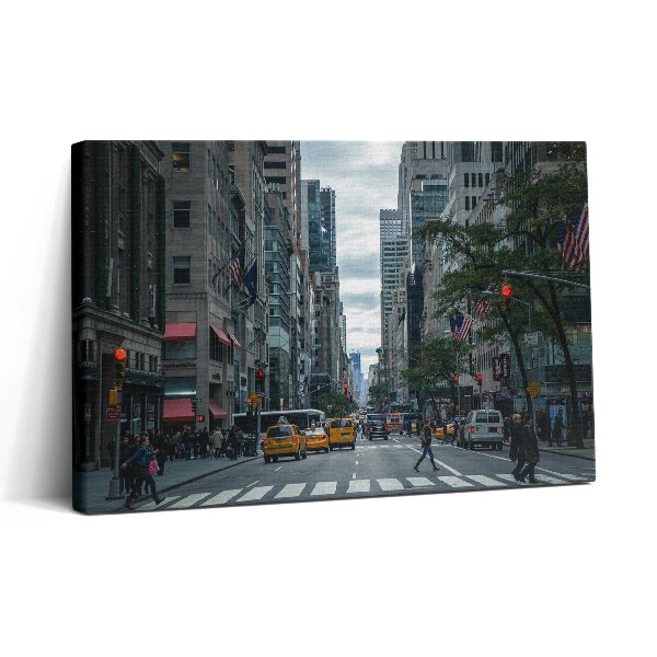 Vászonkép nyomtatás 30x20 New York-i utcai taxi
