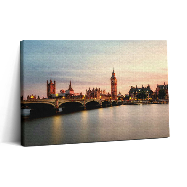 Vászonkép nyomtatás 30x20 A londoni Big Ben panorámája