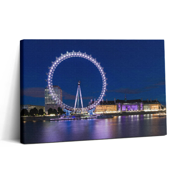 Vászonkép nyomtatás 30x20 Óriáskerék London Eye London